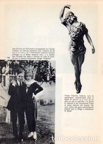 Postales: LAMINA V36421: Ana Pavlova junto a Chaplin y Vaclav Nijinski - Varios