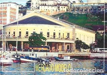 Postales: Brasil ++ y Postal, Salvador da Bahia, Mercado Modelo visto desde el mar, Foto Marisa Vianna (88835)