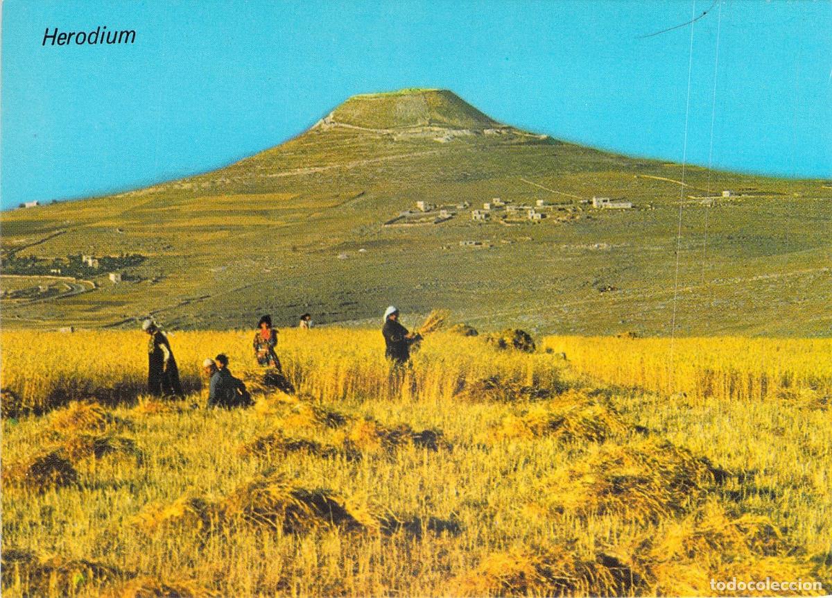 Postales: Postal Herodion Fortaleza del Rey Herodes y Campesinos &Aacute;rabes