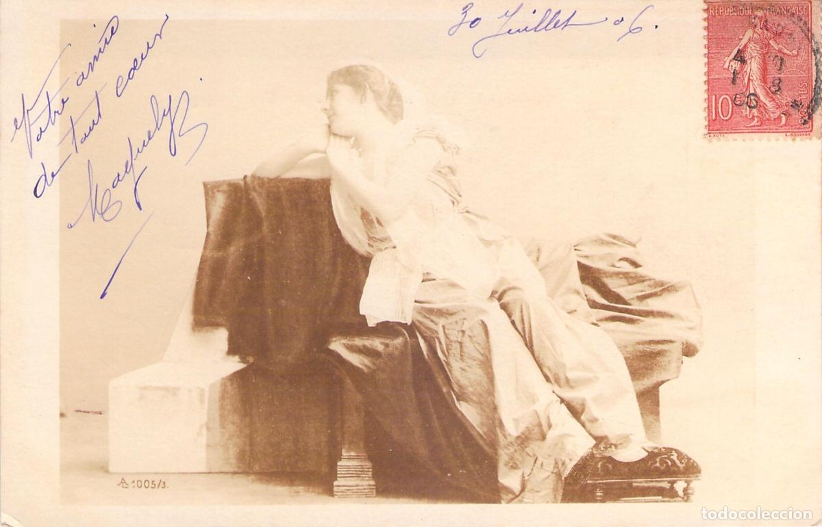 Postales: Postal Art&iacute;stica Retrato de Mujer Sentada de Francia a Argelia