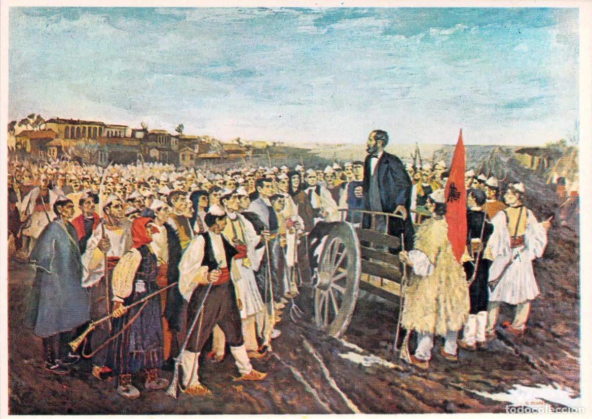 Cartes Postales: Postal de Abdyl Frash&euml;ri en Myzeqe, Arte Alban&eacute;s de G&euml;zim Mehmeti