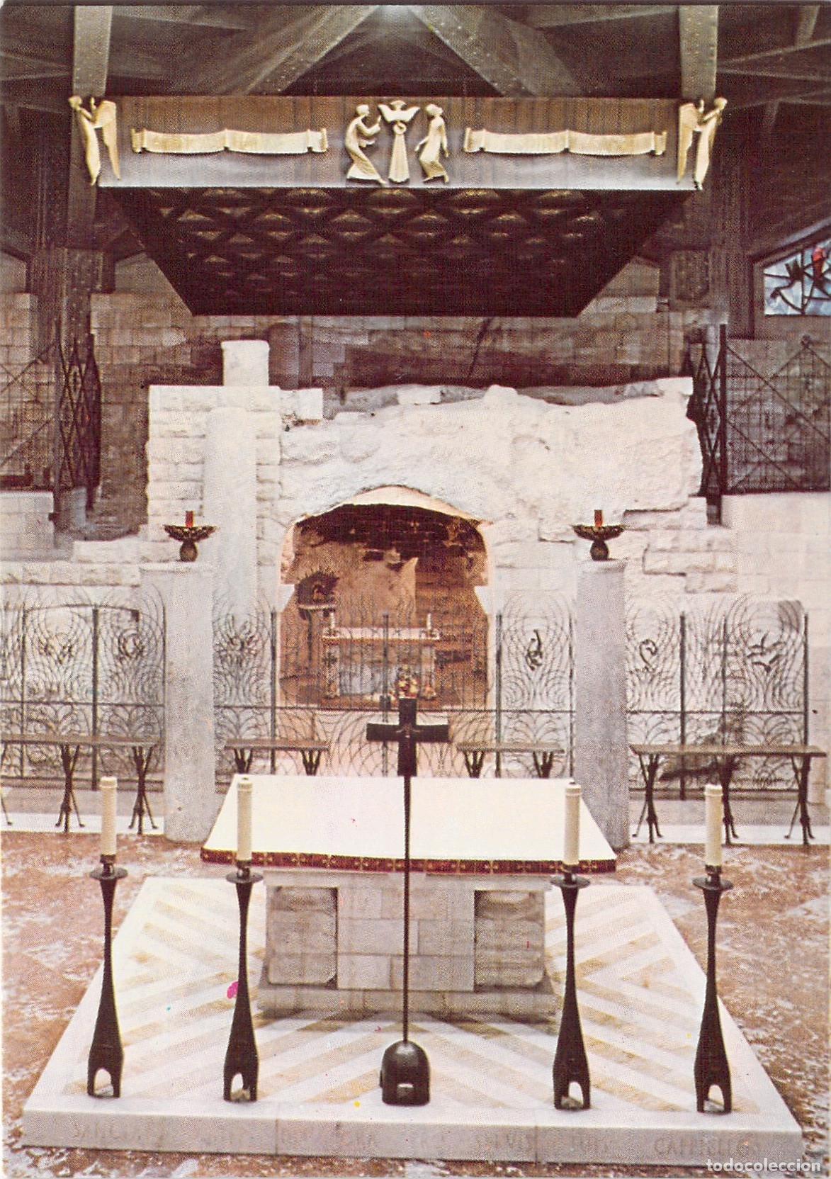 Postais: Postal de la Gruta de la Casa de la Virgen Mar&iacute;a, Nazaret