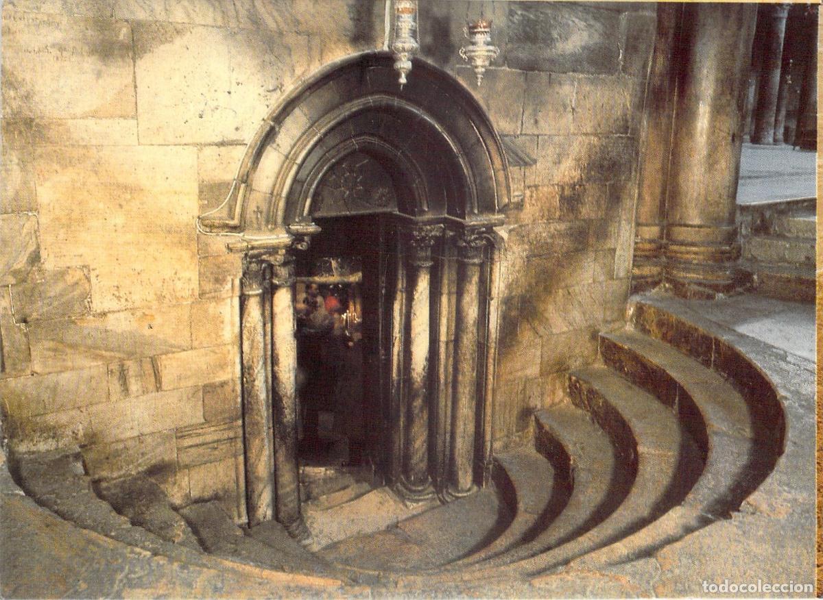 Postales: Postal de la Entrada a la Gruta de la Natividad en Bel&eacute;n