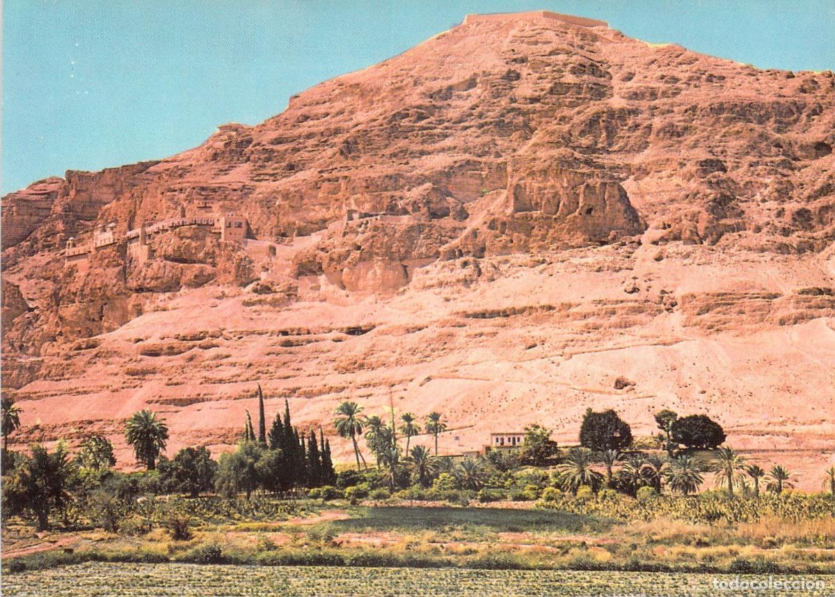 Postales: Postal de Jeric&oacute; y el Monte de la Tentaci&oacute;n, Tierra Santa