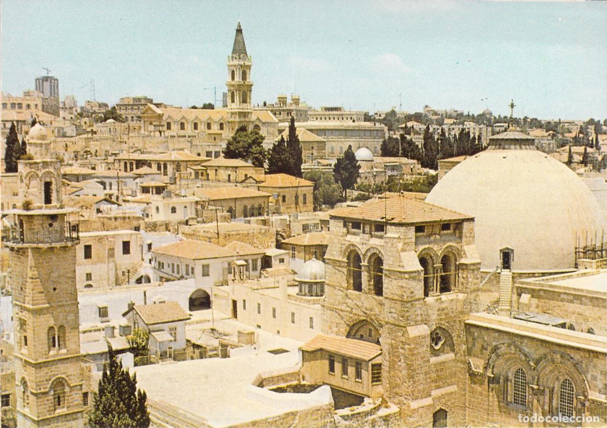 Postales: Postal de la Iglesia del Santo Sepulcro en Jerusal&eacute;n - Foto 1