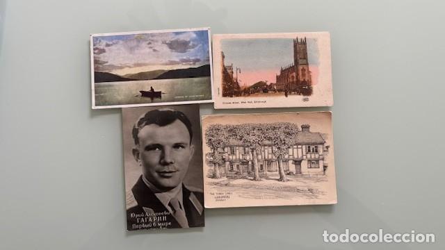 Postales: 4 Postales antiguas , Varios temas
