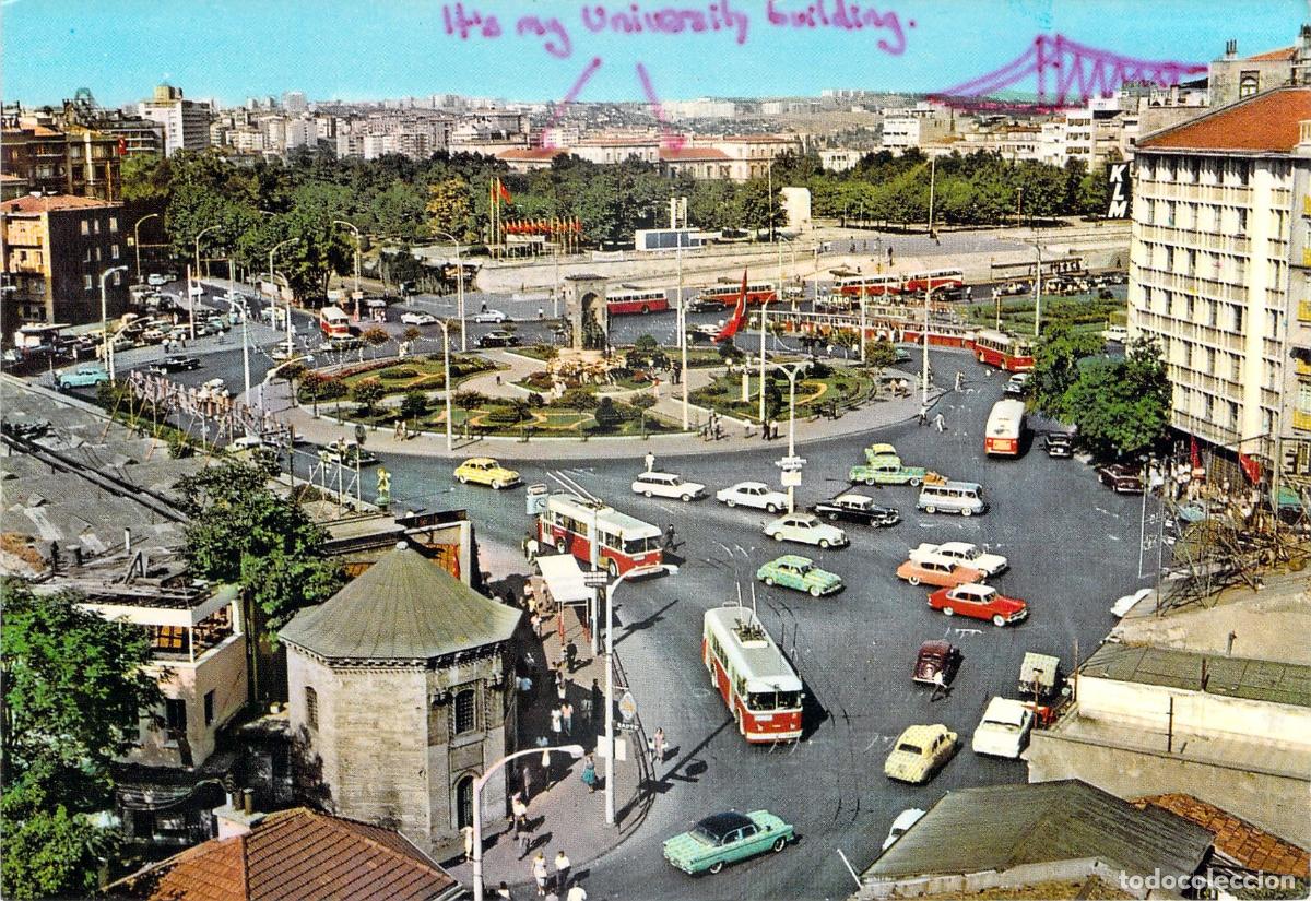 Postales: Postal de la Plaza Taksim en Estambul, Turqu&iacute;a - Vista A&eacute;rea