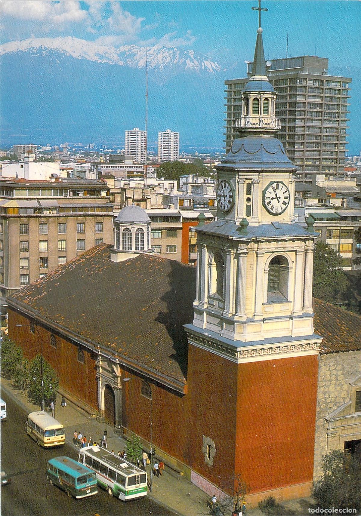 Postales: Postal de la Iglesia Colonial de San Francisco en Santiago de Chile