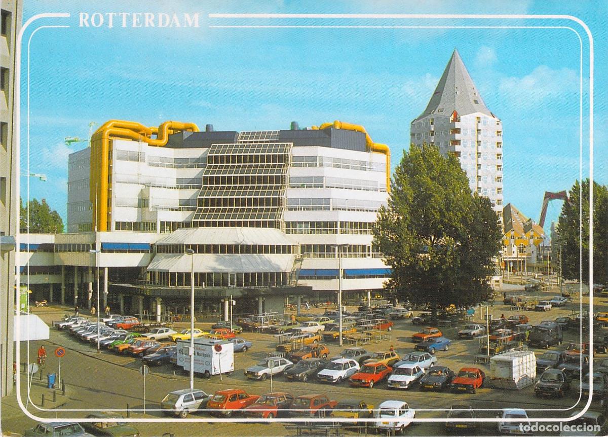 Postales: Postal de Rotterdam Holanda Biblioteca Central y Torre Blaak