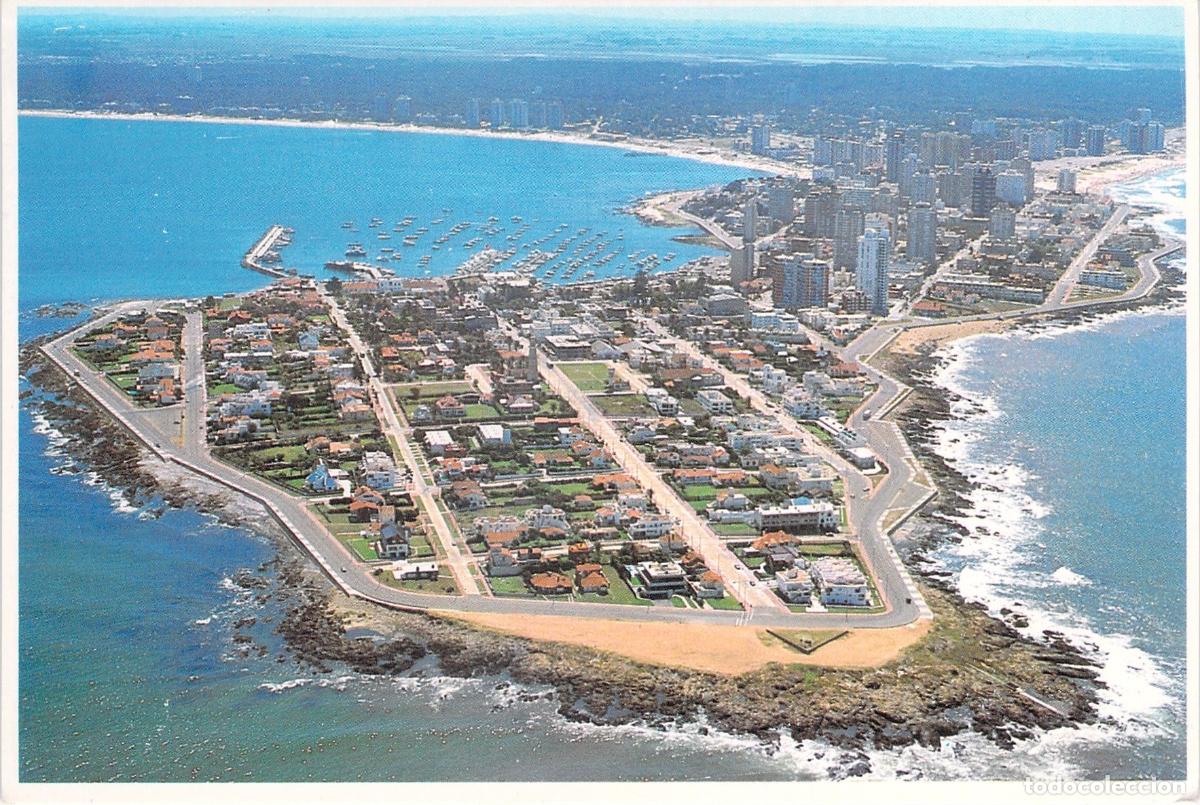 Postales: Postal de Punta del Este, Pen&iacute;nsula de Maldonado, Uruguay - Vista A&eacute;rea