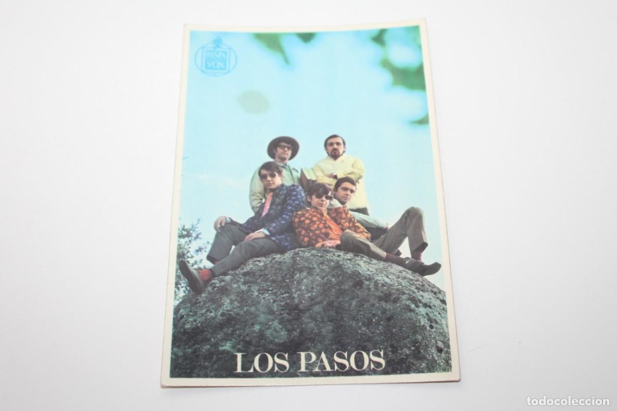 Postales: POSTAL GRUPO LOS PASOS POSTAL DISCOGRAFICA HISPAVOX - CON AUTOGRAFO
