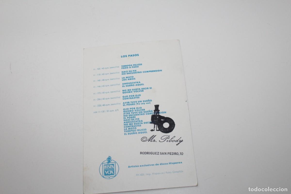 Postales: POSTAL GRUPO LOS PASOS POSTAL DISCOGRAFICA HISPAVOX - Foto 2