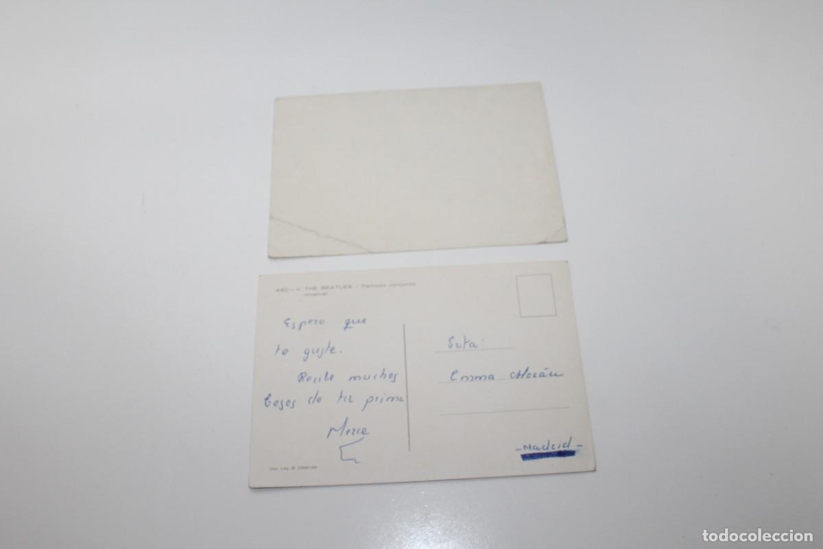 Postales: 2 POSTALES THE BEATLES - A&Ntilde;OS 60 - Foto 2