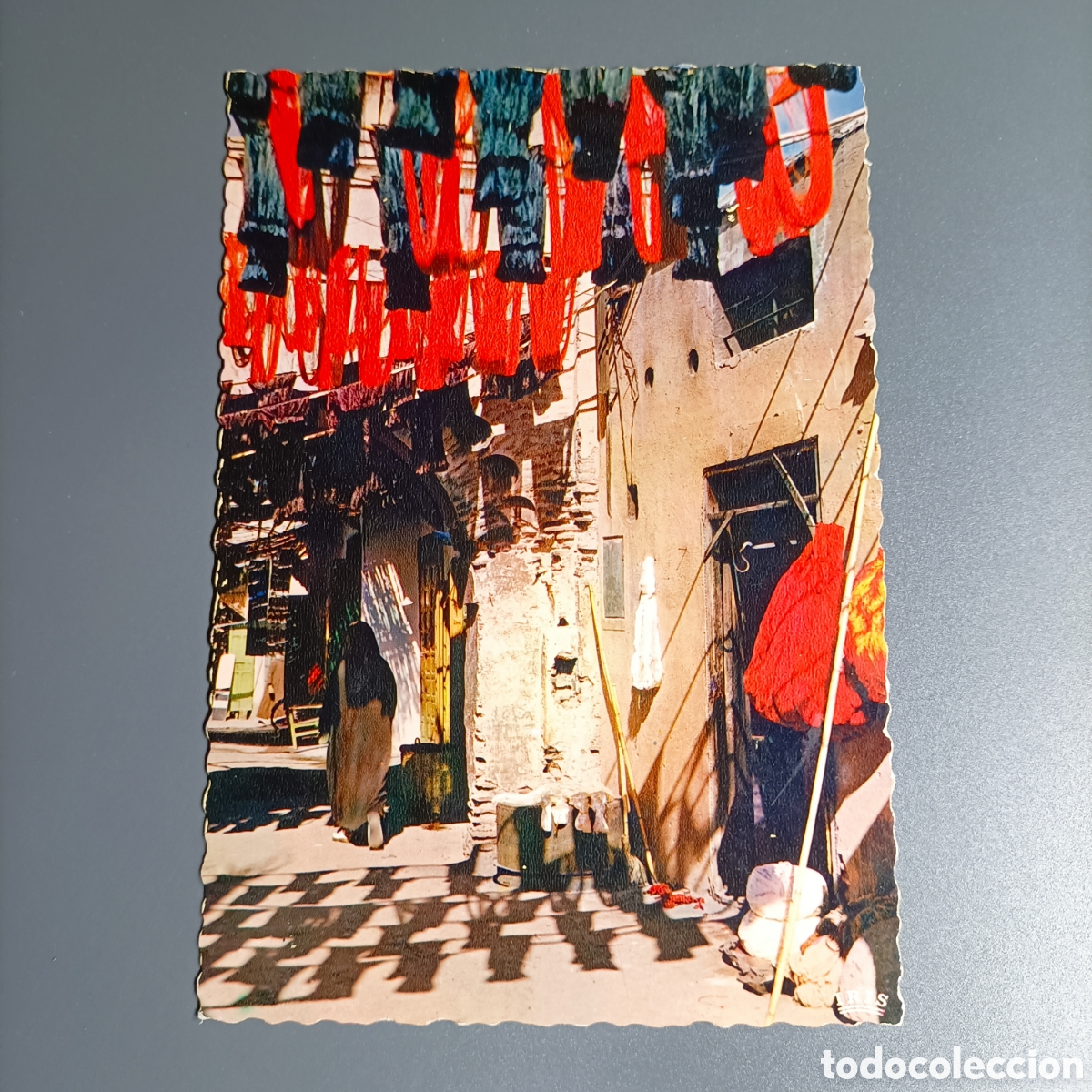 Postales: TARJETA POSTAL SIN CIRCULAR. №95.003.77 SCENES ET TYPES DU MAROC. MARKT DER F&Auml;RBER