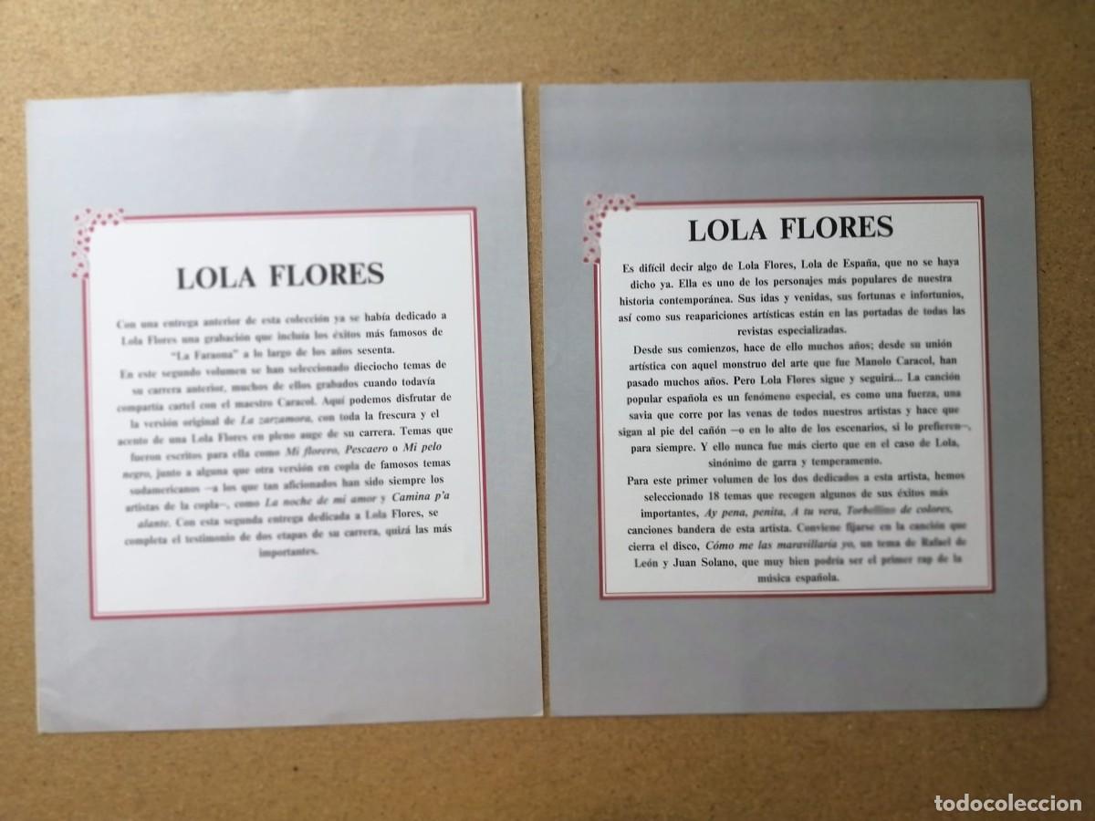 Postales: DOS LAMINAS. LOLA FLORES - Foto 2