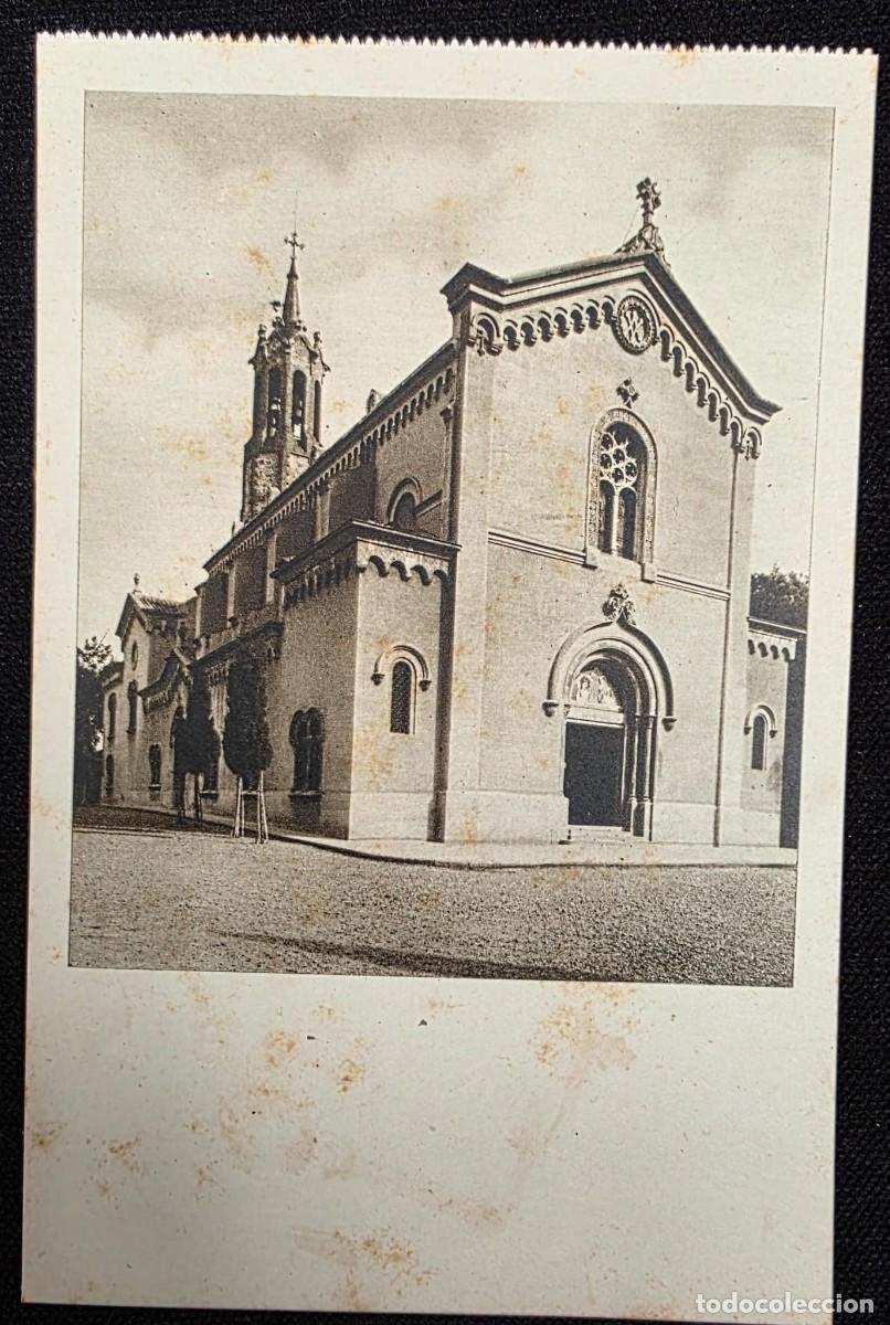 Postales: P.991 Antigua tarjeta postal Santuario Mare de D&eacute;u de la Salut Sabadell exterior iglesia Fournier