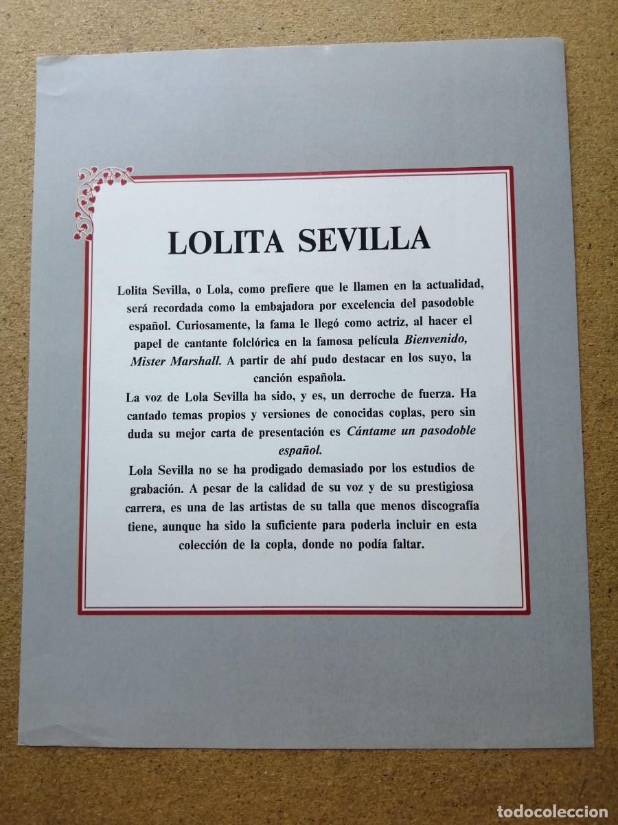 Postales: LAMINA. LOLITA SEVILLA - Foto 2
