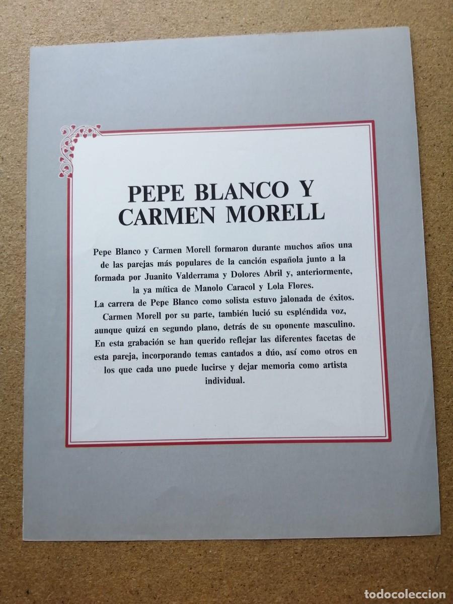 Postales: LAMINA. PEPE BLANCO - CARMEN MORELL - Foto 2