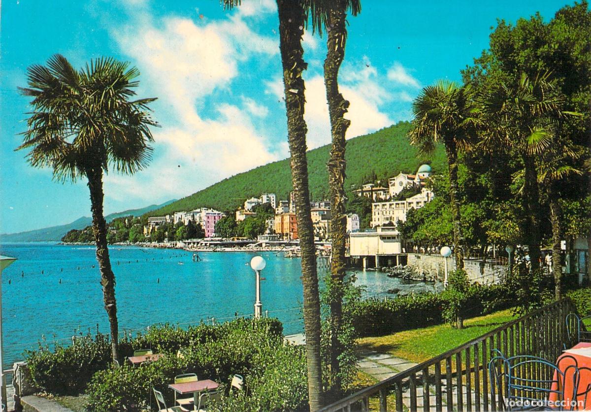 Postales: Postal de Opatija, Costa del Mar Adri&aacute;tico, Croacia
