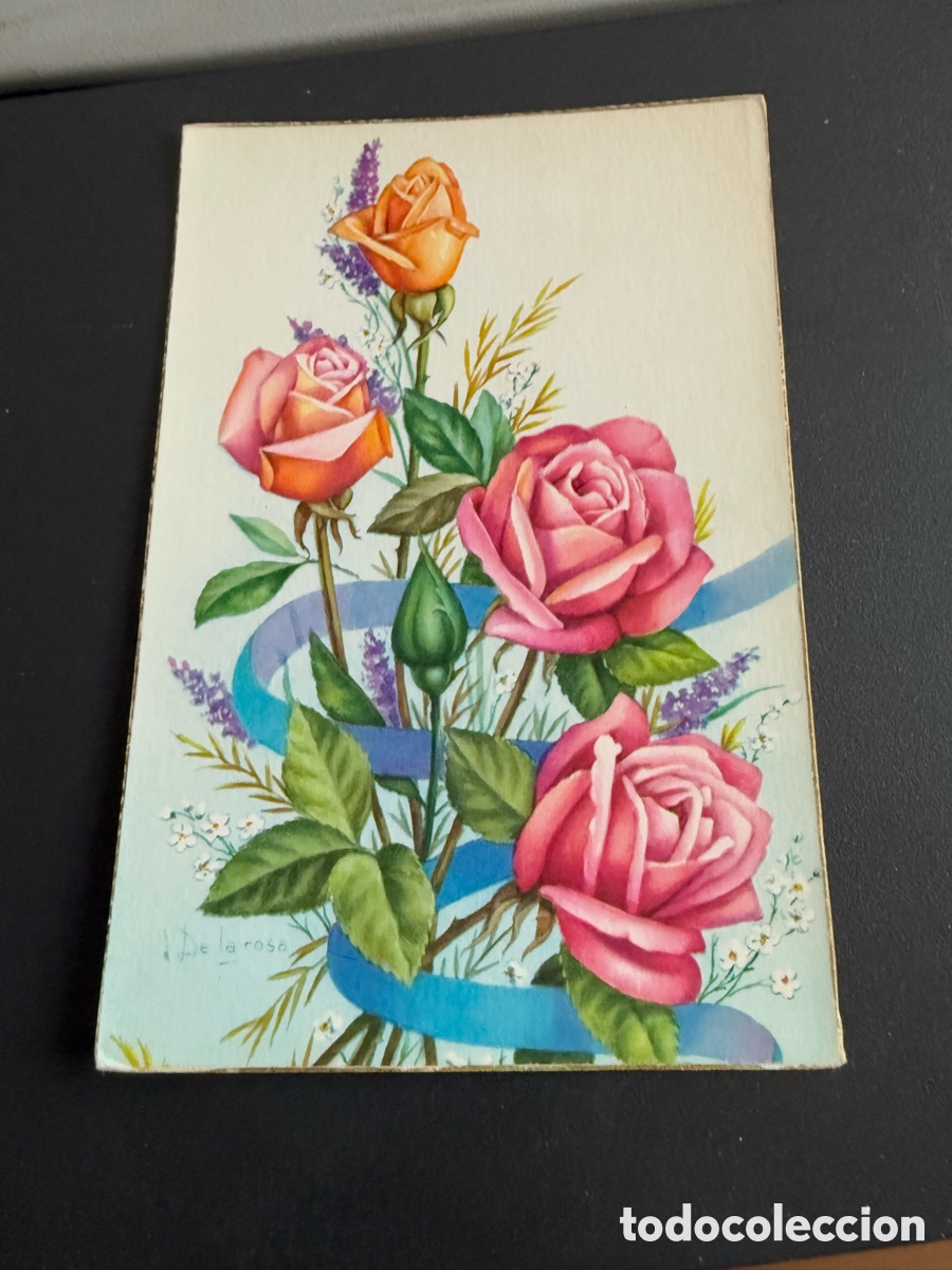 Postales: Postal. FLORES. ROSAS