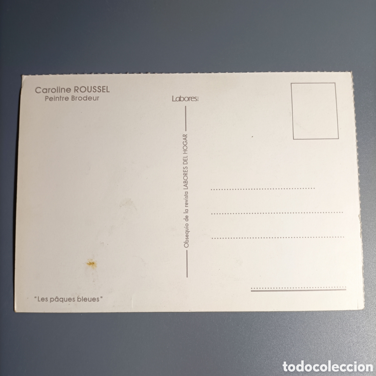 Postales: POSTAL SIN CIRCULAR. CAROLINE ROUSSEL. PEINTRE BRODEUR - Foto 2