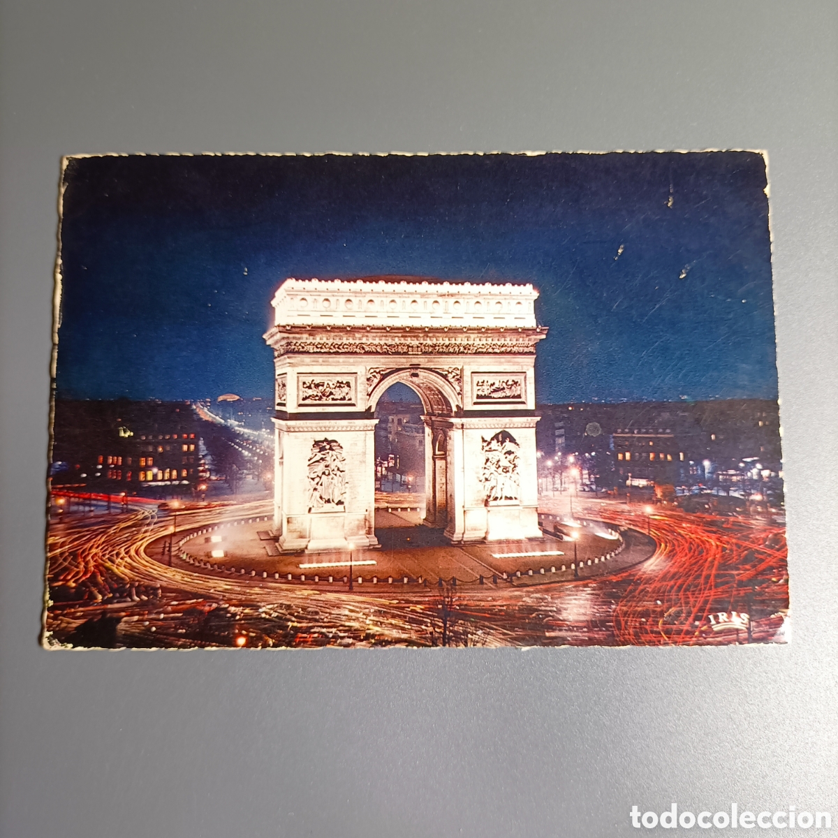 Postales: PODTAL CIRCULADA. №484 PARIS. L'ARC DE TRIOMPHE ILLUMINE