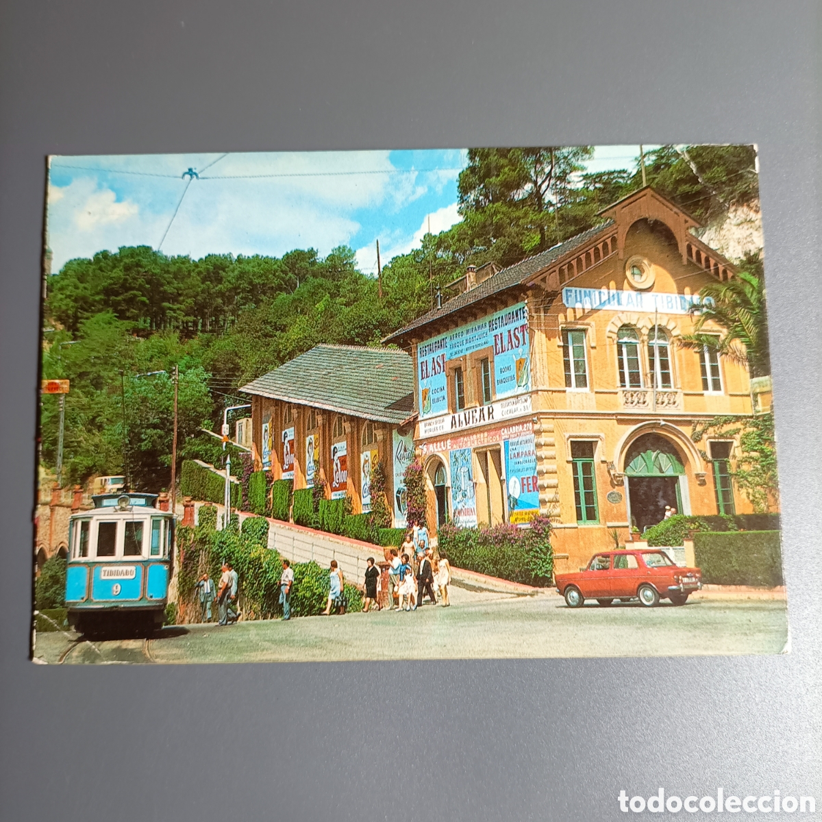 Postales: TARJETA POSTAL CIRCULADA. №104 BARCELONA. TRANVIA Y FUNICULAR DEL TIBIDABO