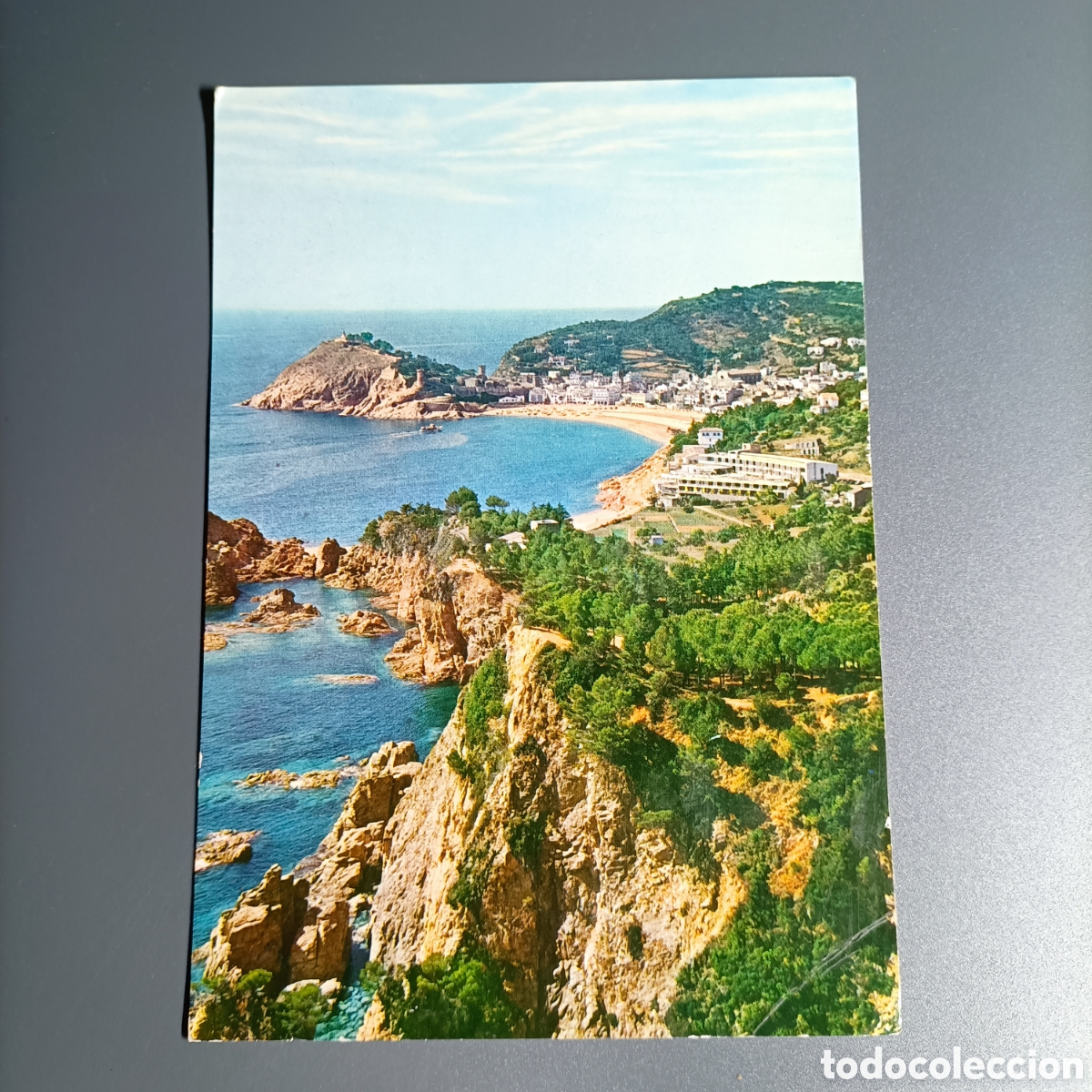 Postales: Tarjeta postal circulada. №9 TOSSA. LA COSTA Y LA VILLA