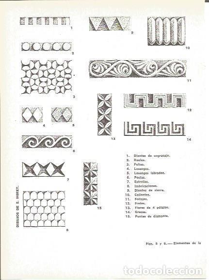 Postales: LAMINA V00360: Dibujos de E. Miret gramatica ornamental romanica - Rene Crozet