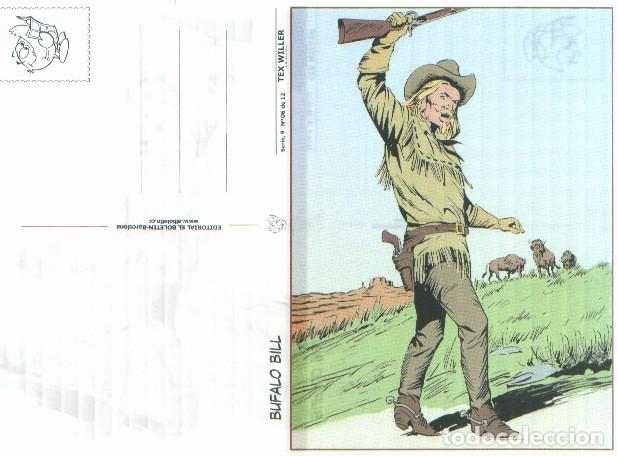 Cartoline: Postal / Postcard: El Boletin serie 09: Tex: Tex Willer 1&ordf; serie personaje: Bufalo Bill - Silvestre