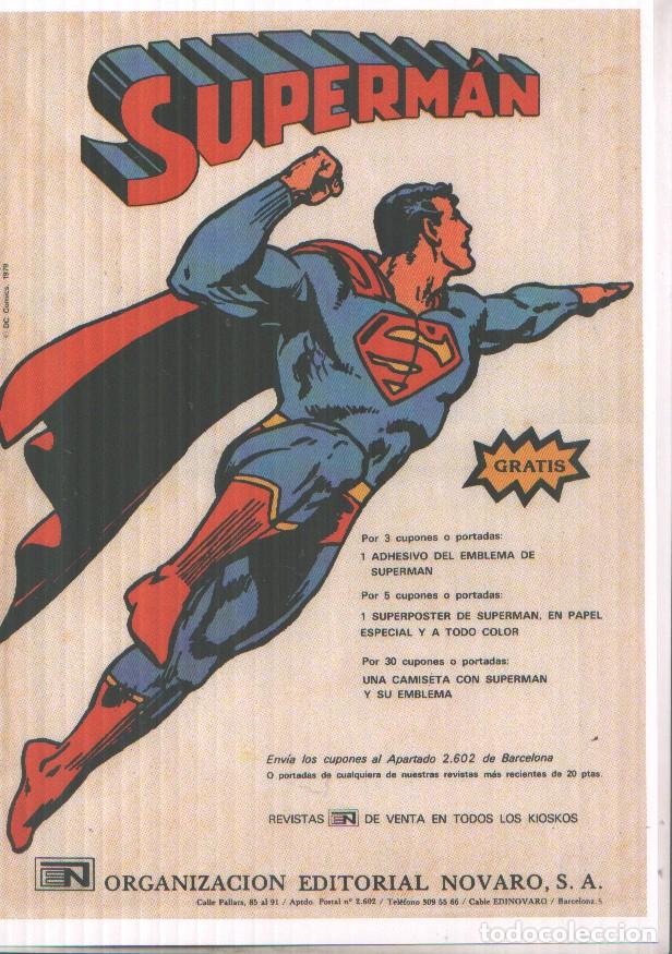 Postales: Poster DIN 4 numero 1546: Superman, propaganda tebeo editorial Novaro -
