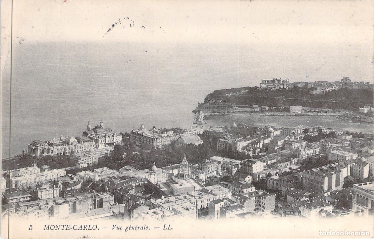 Postales: Postal de Monte Carlo: Vista Panor&aacute;mica General de la Ciudad y el Casino
