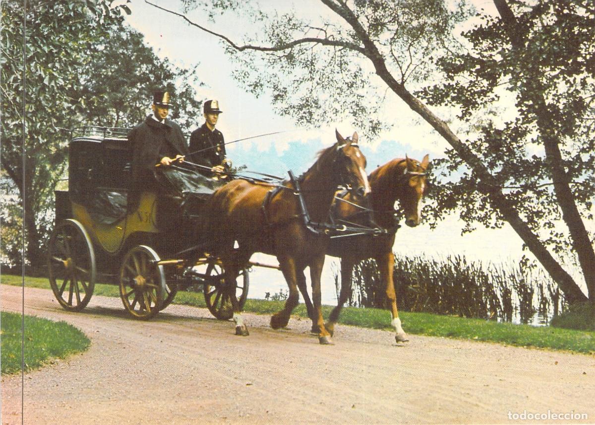 Postales: Postal Diligencia Postal Sueca Carruaje de Caballos