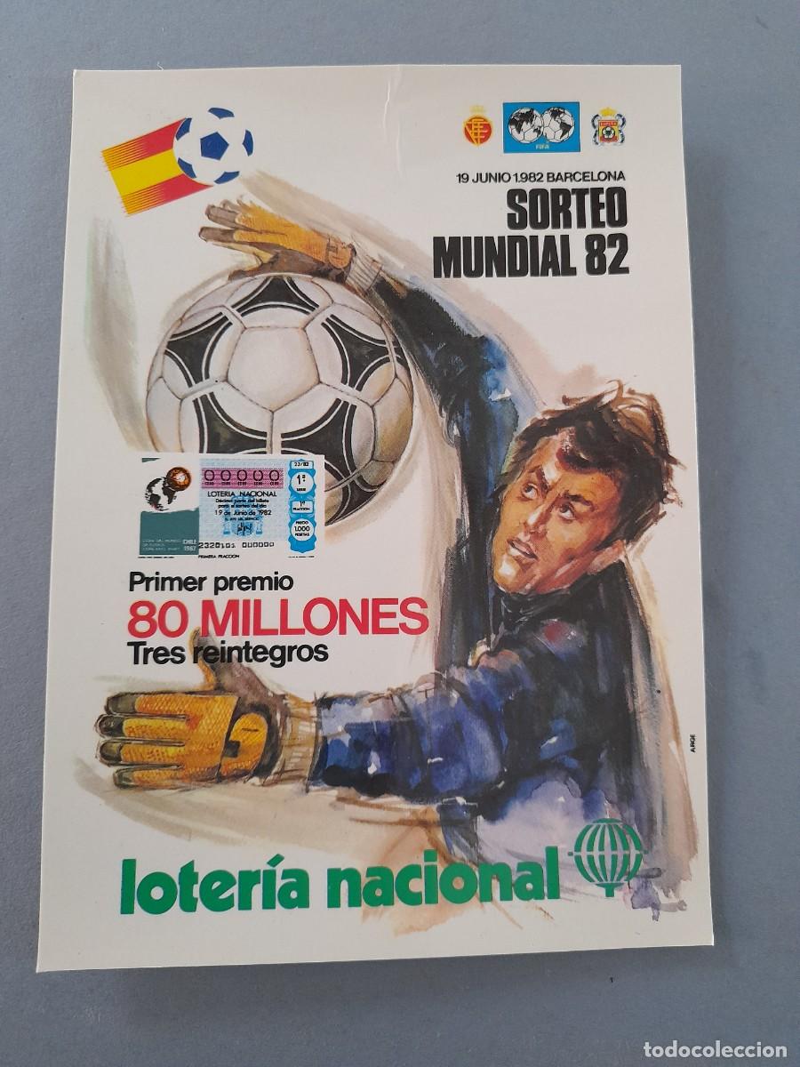 Postales: postal loteria nacional, sorteo mundial 82