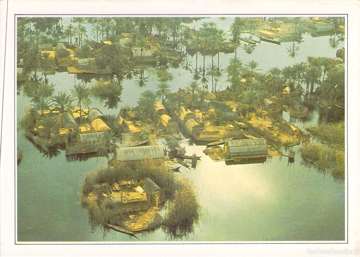 Postales: Postal de los Maadans Habitantes de las Marismas en Irak