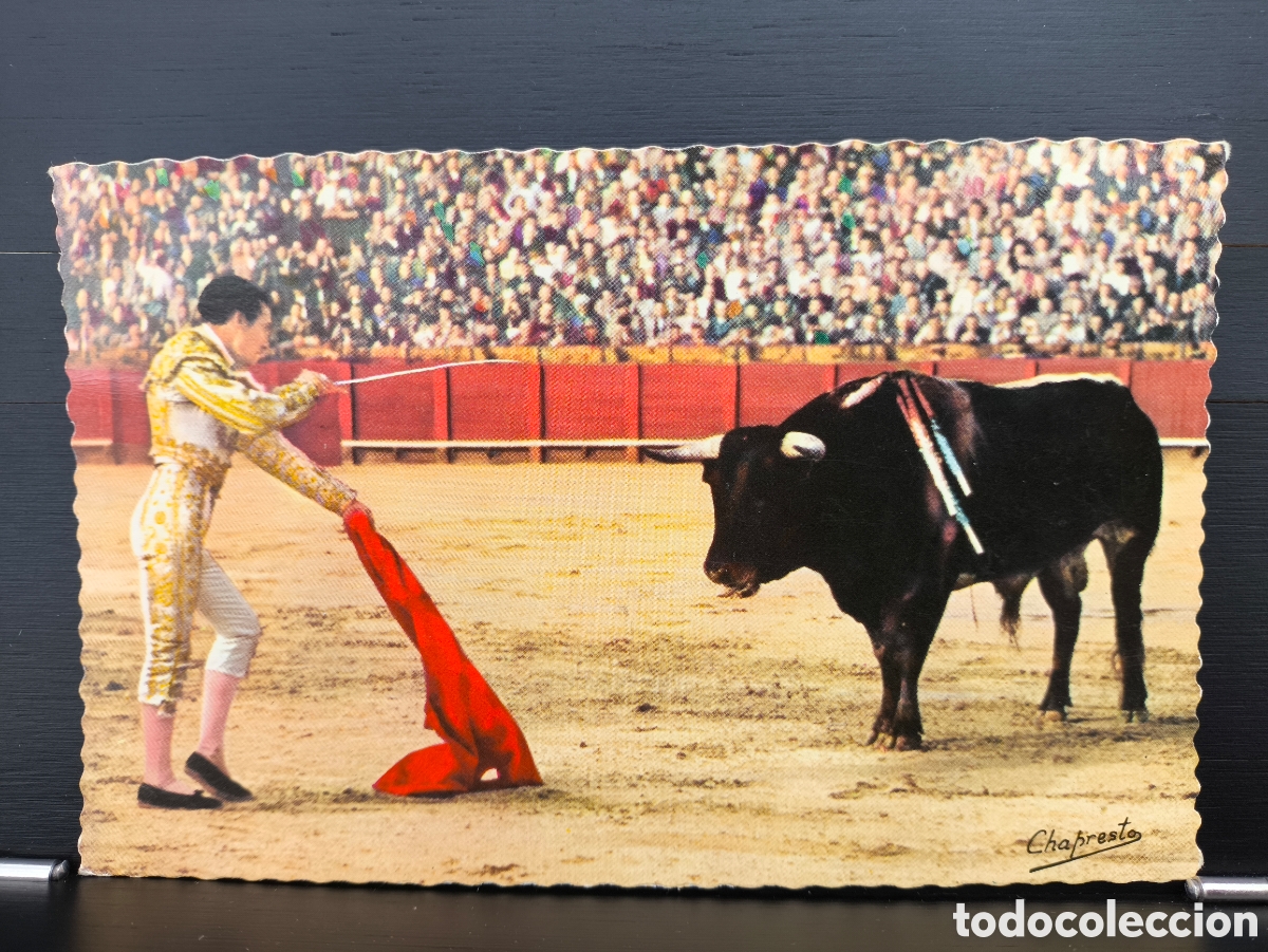 Postales: Postal toros torero Luis Miguel Domingu&iacute;n Foto Chapresto De La Fiesta Espa&ntilde;ola Garc&iacute;a Garrabella 8