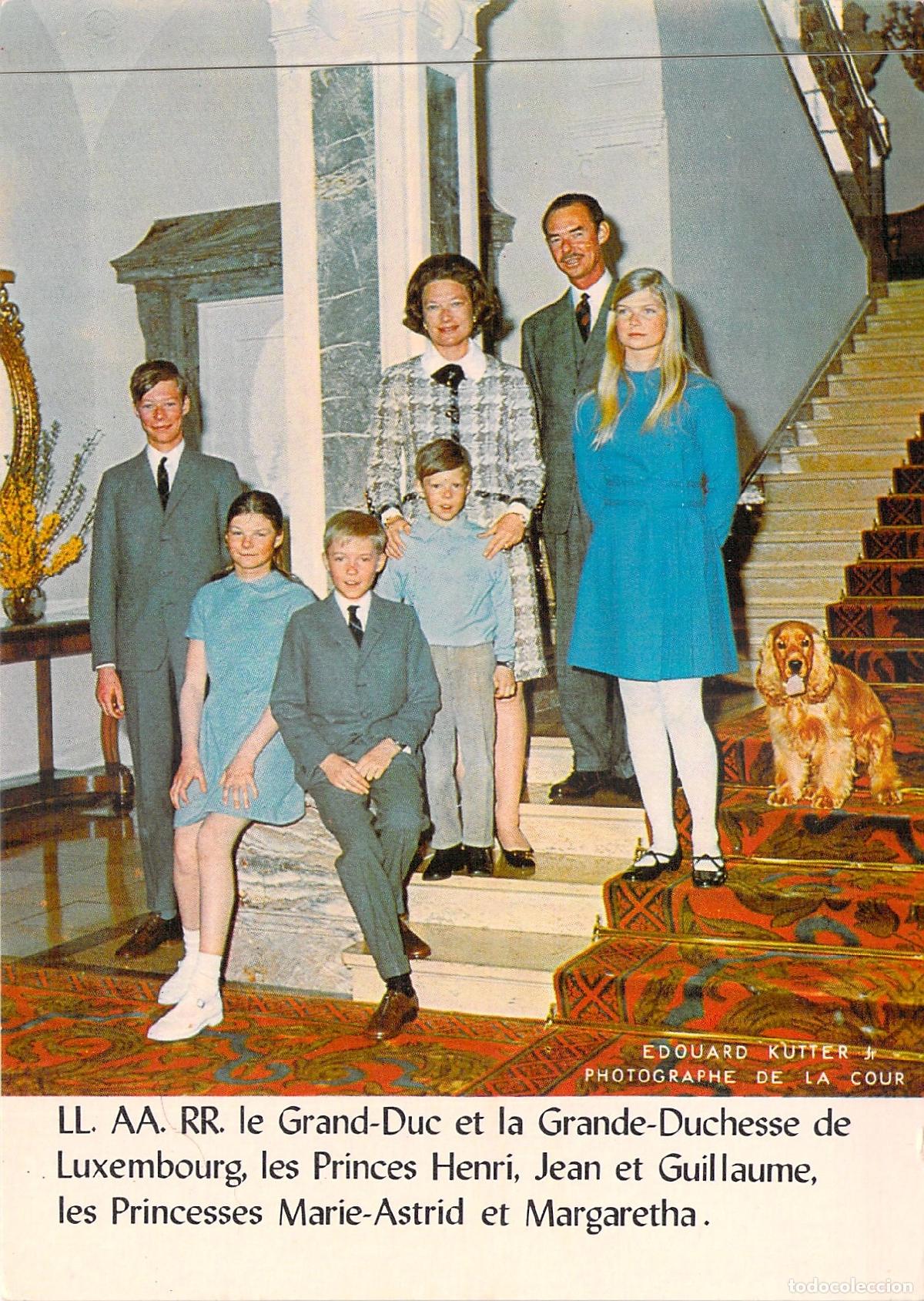 Postales: Postal Familia Gran Ducal de Luxemburgo Retrato Real