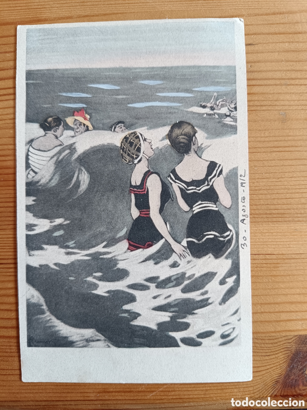 Postales: Tarjeta postal antigua (1912) ilustrada por Ferdinand von Reznicek.