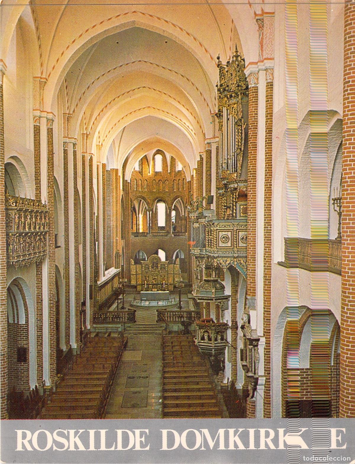 Postales: Postal Interior de la Catedral de Roskilde, Dinamarca