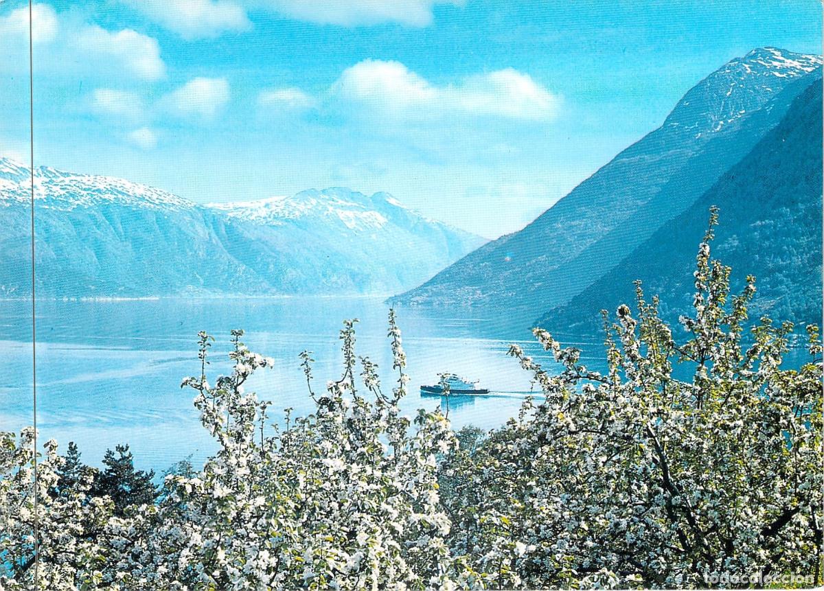 Postales: Postal Noruega Fiordo de Hardanger con Ferry Kinsarvik a Kvanndal