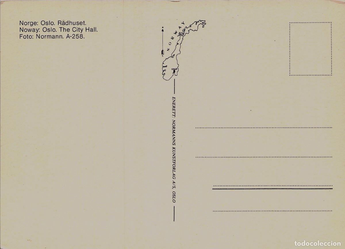 Postales: Postal del Ayuntamiento de Oslo, Noruega - Edificio R&aring;dhuset - Foto 2