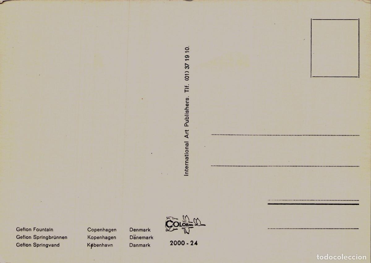 Postales: Postal Fuente de Gefion en Copenhague, Dinamarca - Foto 2