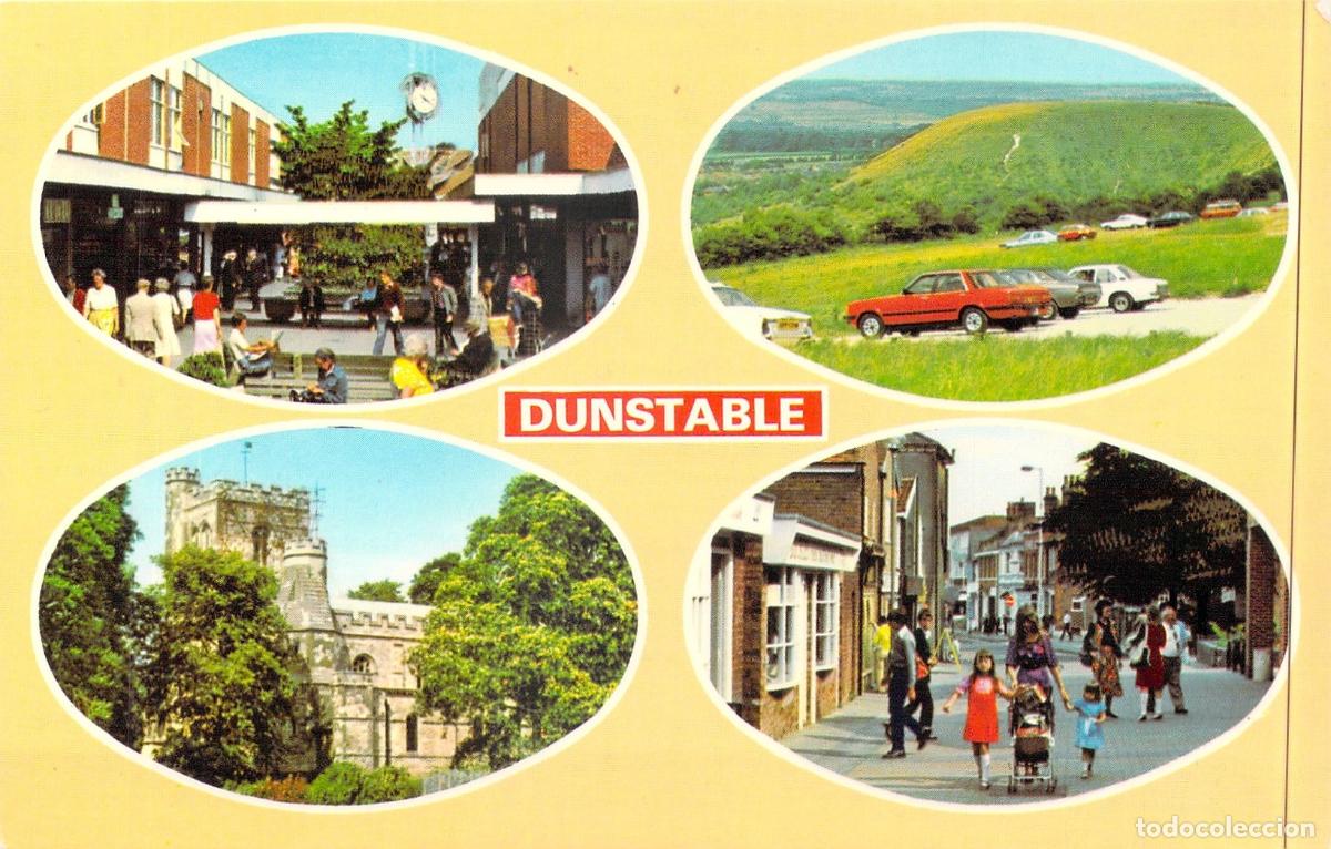 Postales: Postal de Dunstable, Inglaterra con Varias Vistas de la Ciudad