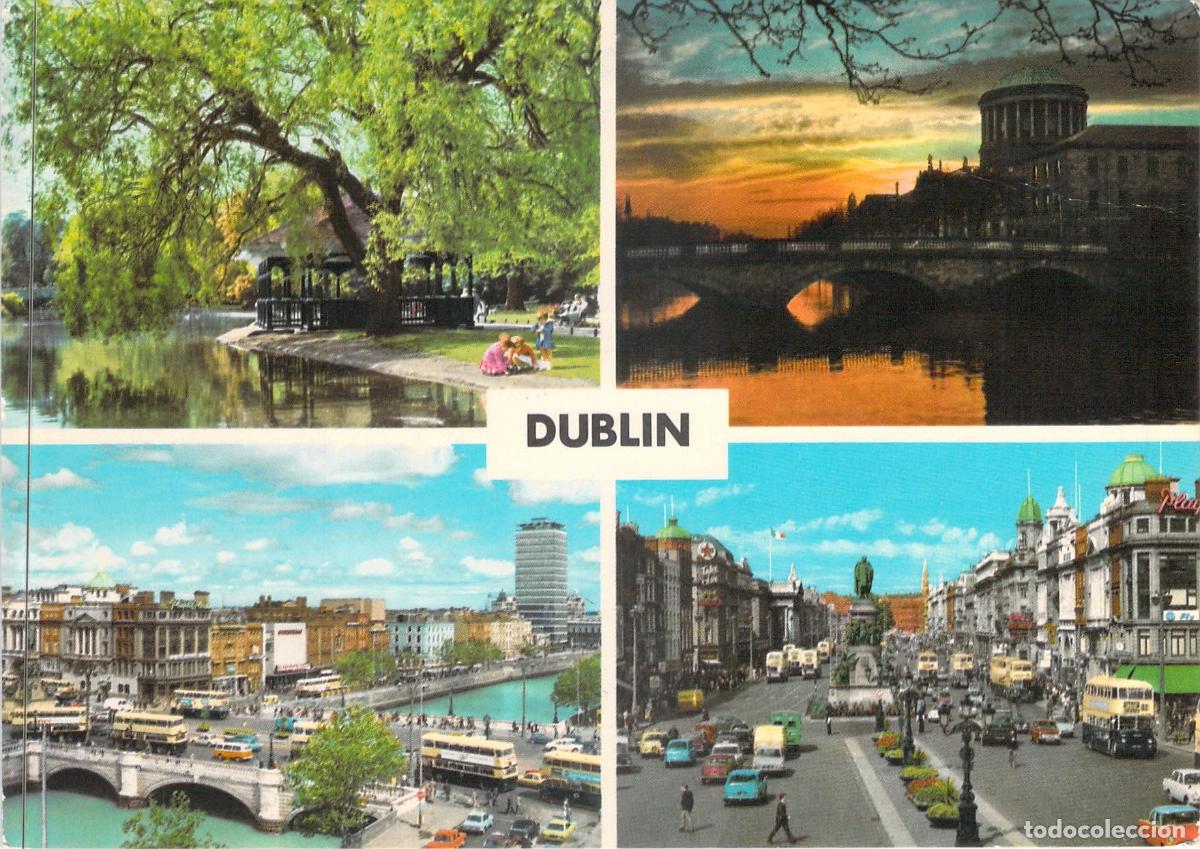 Postales: Postal de Dubl&iacute;n Irlanda Vistas de la Ciudad y Radioaficionados