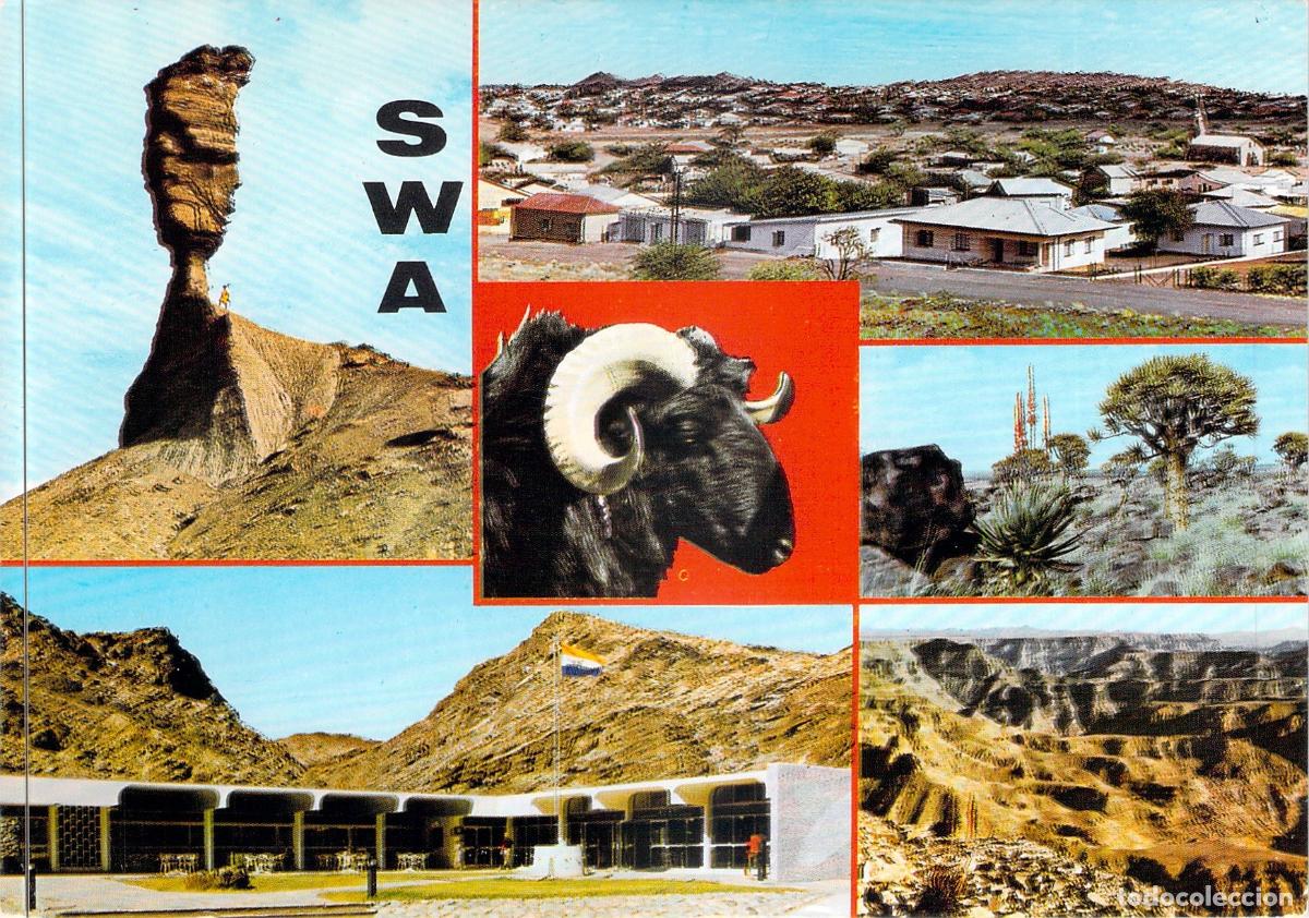 Postales: Postal de Namibia &Aacute;frica del Sudoeste Multivista Keetmanshoop y Mukurob