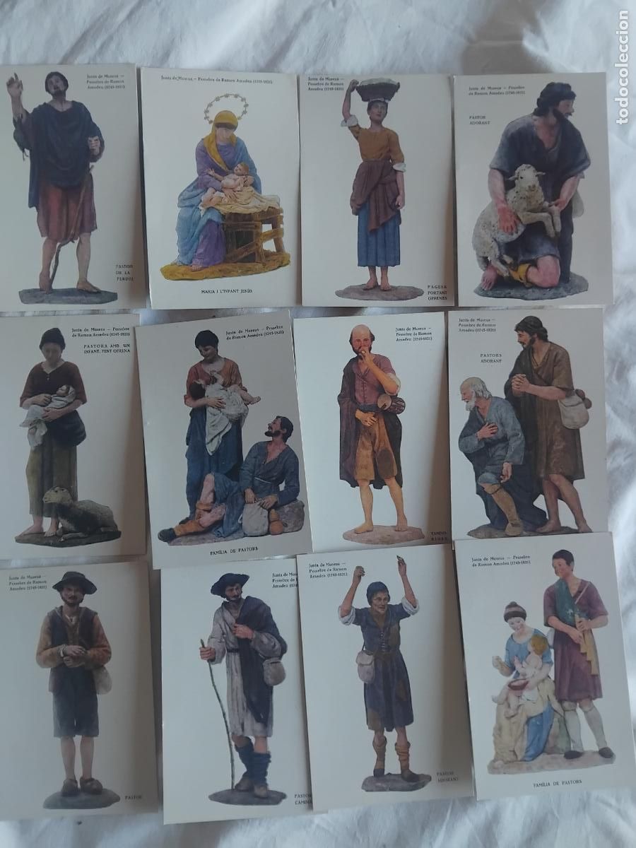 Postales: PESEBRE DE RAMON AMADEU (1745-1821) COLECCION COMPLETA DE 12 POSTALES.