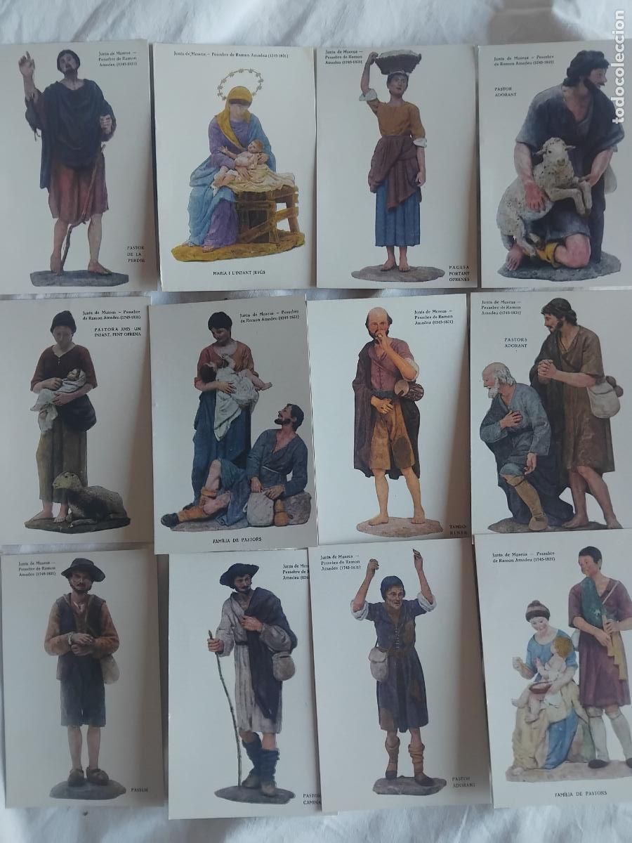 Postales: PESSEBRE DE RAMON AMADEU (1745-1821) COLECCION COMPLETA DE 12 POSTALES.