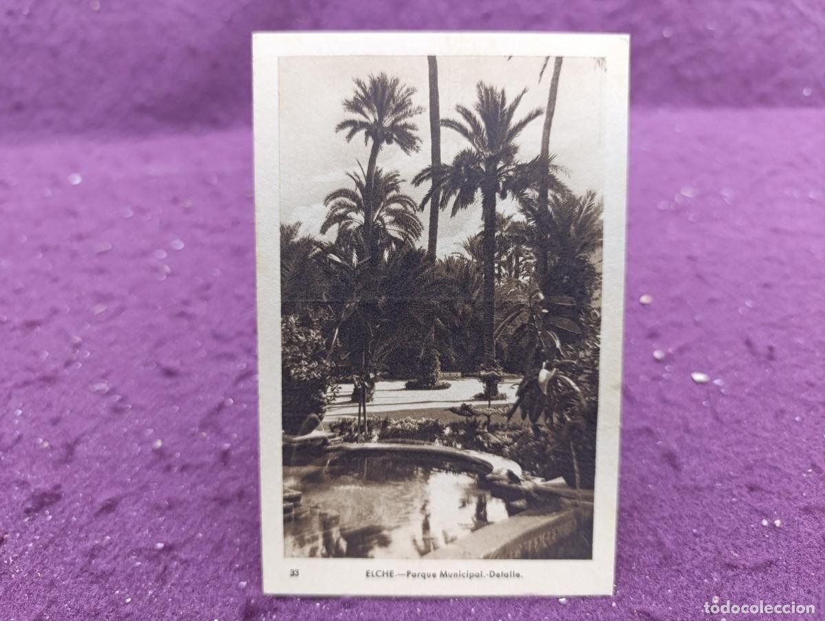 Postais: Antigua Postal, Elche, Parque Municipal, detalle, Arribas