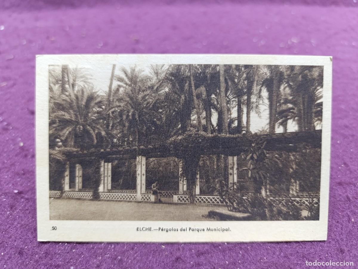 Postais: Antigua Postal, Elche, Parque Municipal, P&eacute;rgolas, Arribas