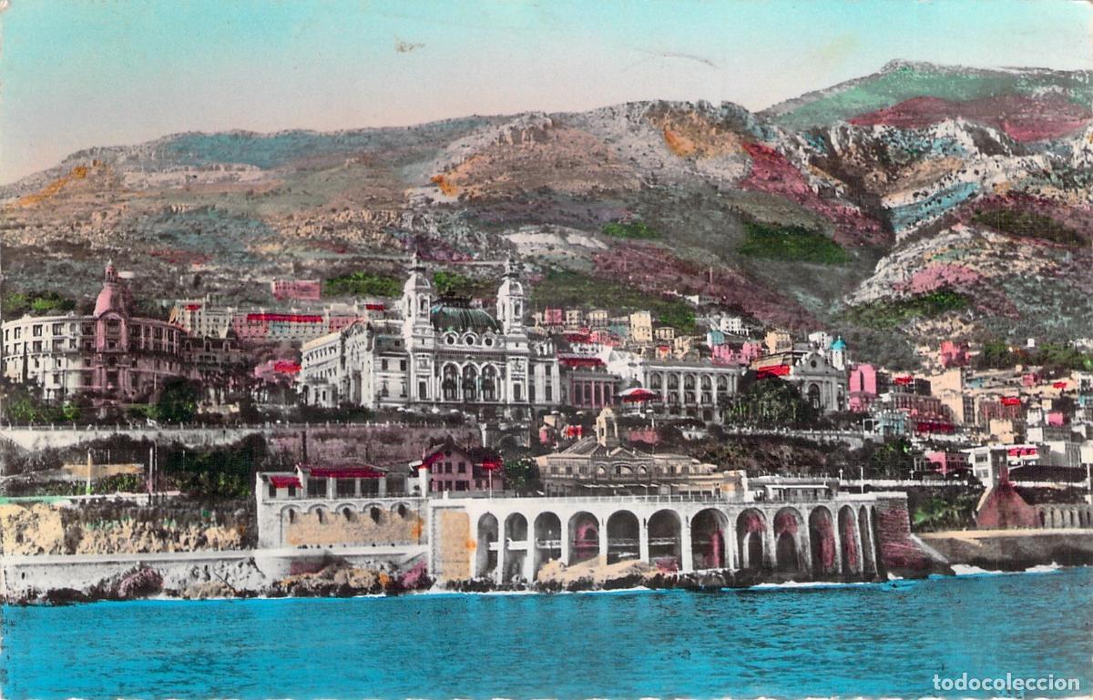 Postales: Postal de Monte Carlo: Casino y H&ocirc;tel de Paris, M&oacute;naco